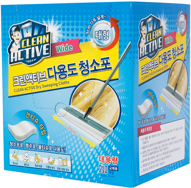 크린액티브 다용도 청소포 210매, 1개