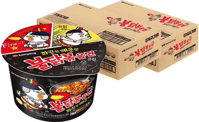 불닭볶음면 큰컵 105g, 32개