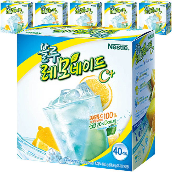 네슬레 블루레모네이드, 40개입, 6개