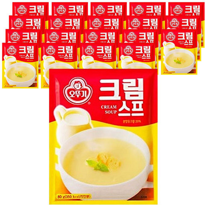 오뚜기 크림스프, 80g, 20개