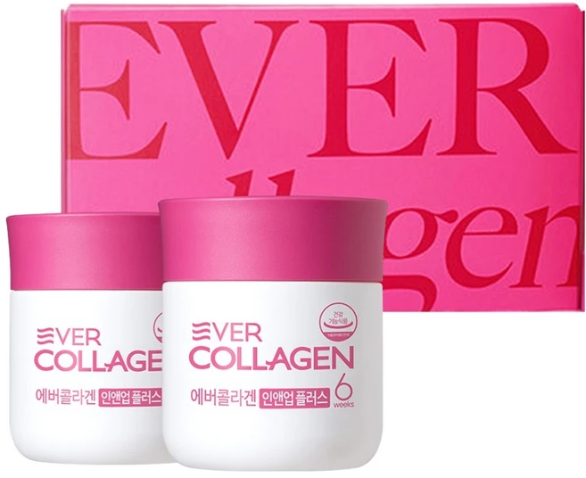 에버콜라겐 인앤업 플러스 선물세트, 84정, 2개 - 쿠팡