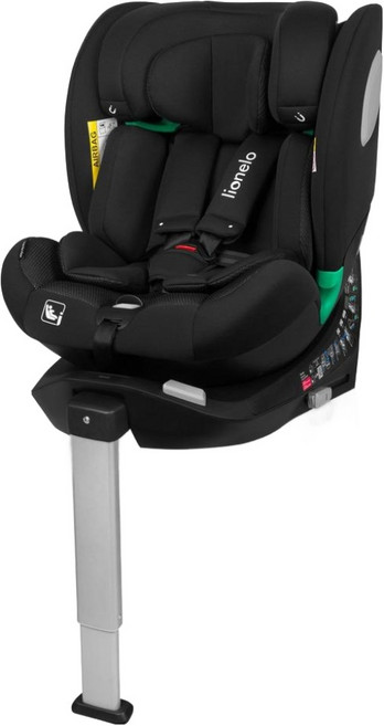 lionelo 長效瞬冷型嬰幼童汽座 Braam Air i-Size 0~12歲 707398, 典雅黑