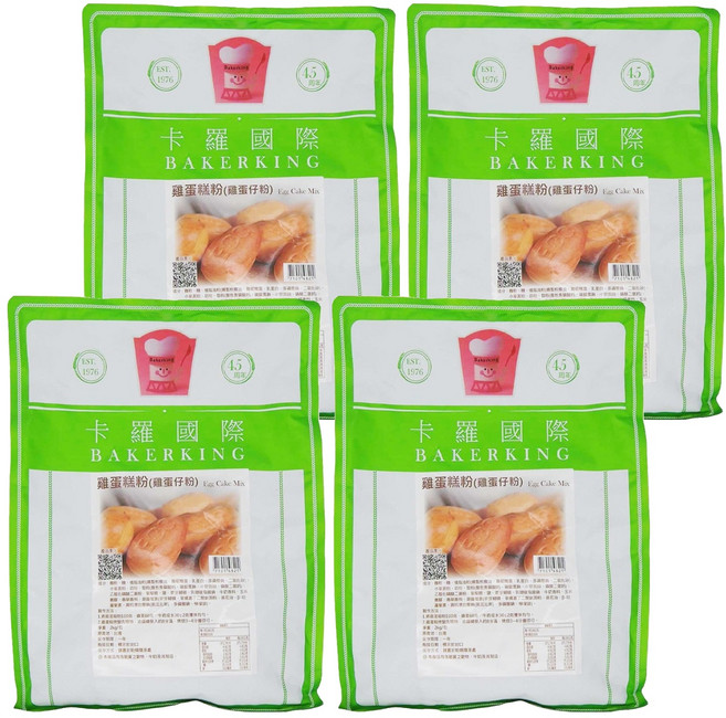 Bakerking 卡羅 雞蛋糕粉, 2kg, 4袋