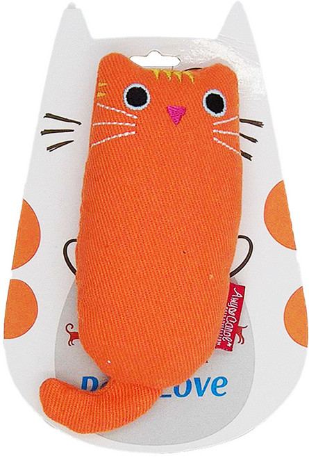 AmyCarol 寵物玩具 肥貓玩具 棉布 PP棉, 橘色, 1個