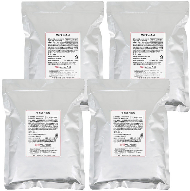 상상시즈닝 뿌리잇 시즈닝, 500g, 4개