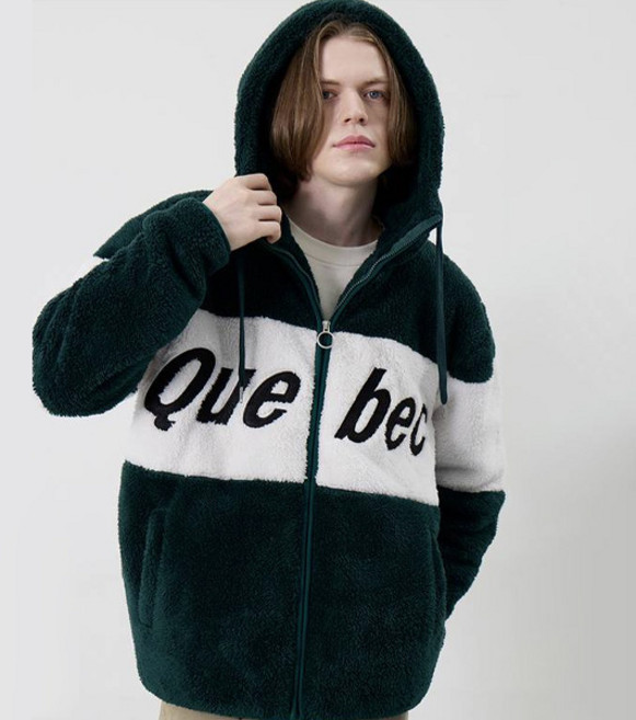 노이즈 노바 쉐르파 오버핏 플리스 후드 집업 KF3AA70AC