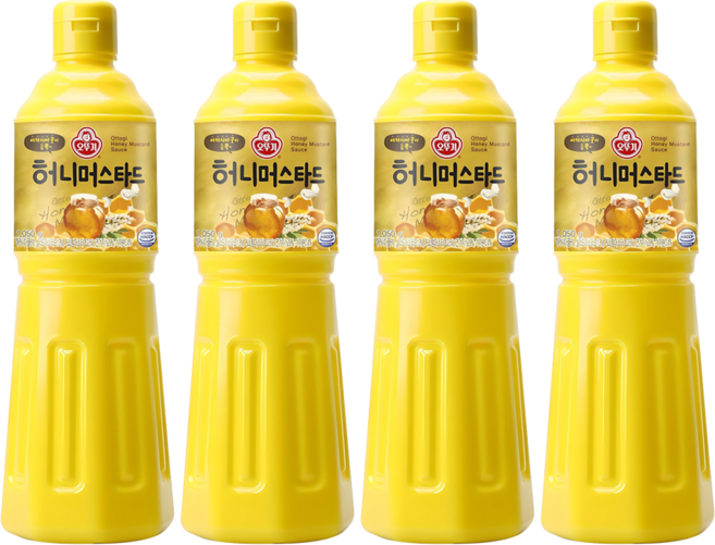 오뚜기 허니 머스타드 소스, 1.05kg, 4개