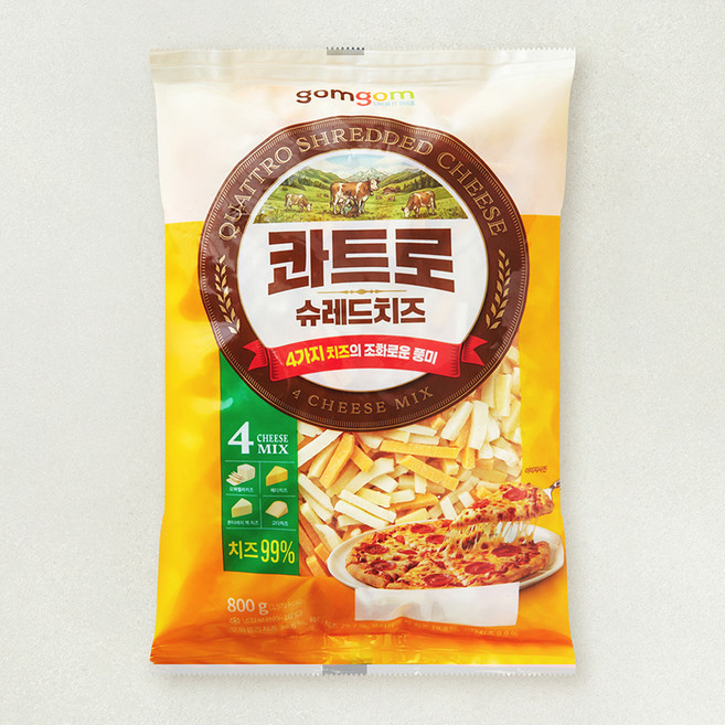 곰곰 콰트로 슈레드치즈, 800g, 1개, 1개입