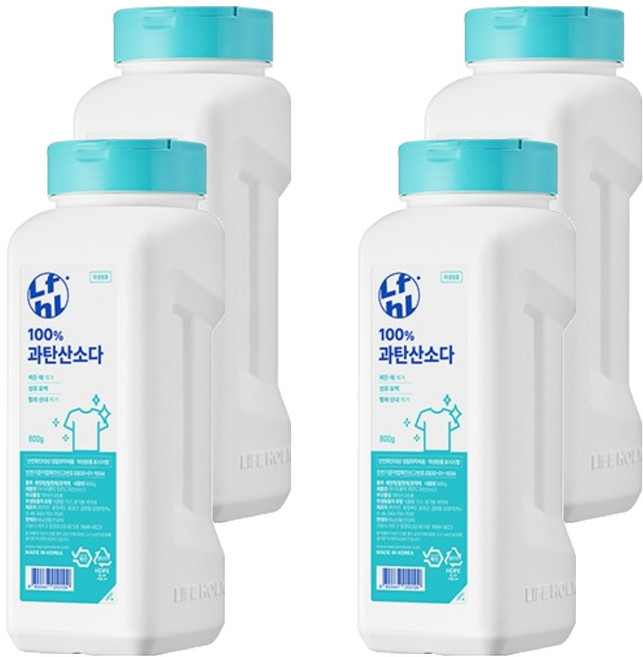 라이프홀릭 100% 과탄산소다, 800g, 4개