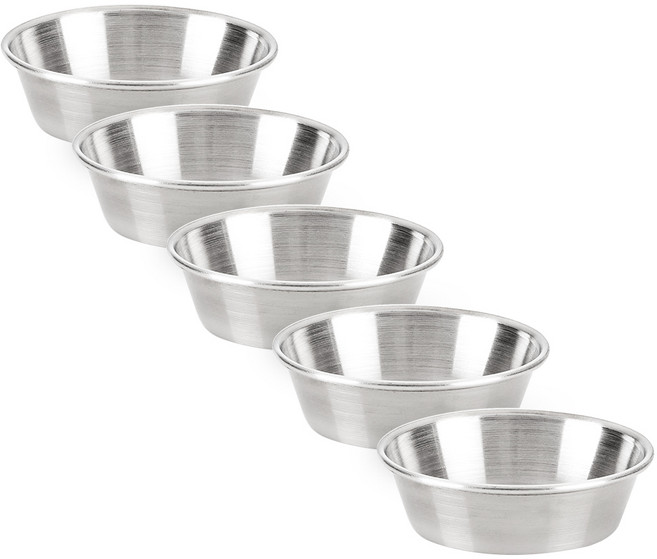 스텐 소스접시 5p, 실버, 5개