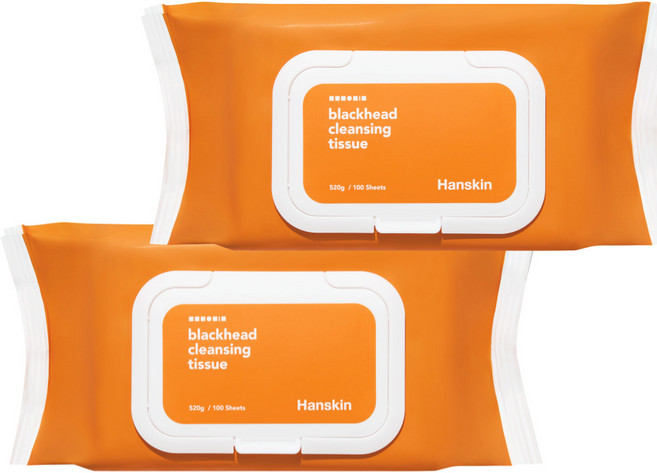 한스킨 블랙헤드 클렌징티슈, 100매입, 2개