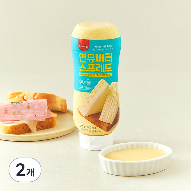 삼립 연유버터 스프레드, 500g, 2개