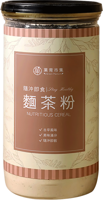 GreenMarket 菓青市集 古早味麵茶粉, 400g, 1罐