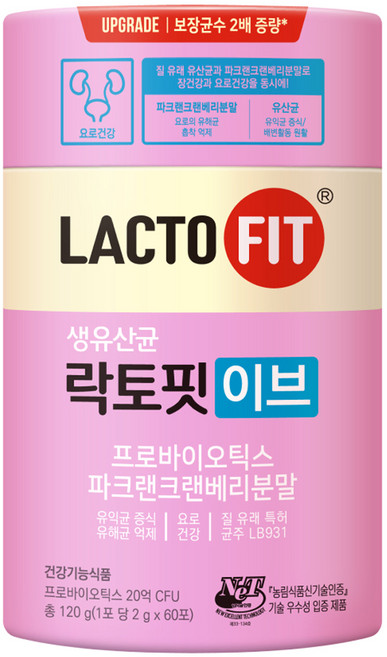 락토핏 이브 유산균, 120g, 1개