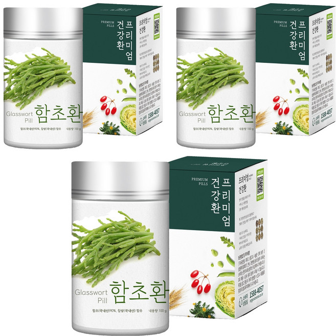 프리미엄 함초환, 3개, 100g