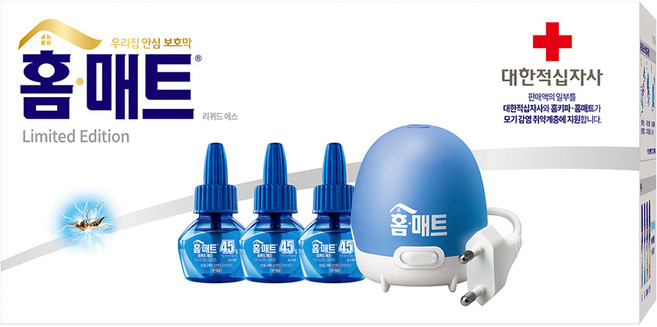 홈매트 리퀴드 에스 코드형 훈증기 + 리필 3p 세트, 1세트