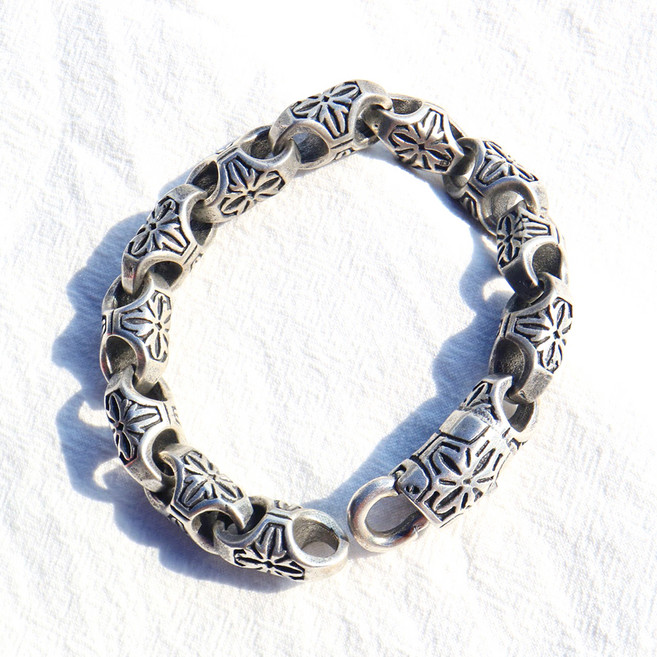 노이드비 남성용 써지컬스틸 굵은 엔틱체인연결 팔찌