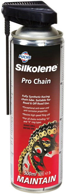 Silkolene 賽克龍 PRO CHAIN 賽車鍊條油 紅標鐵罐, 500ml, 1瓶