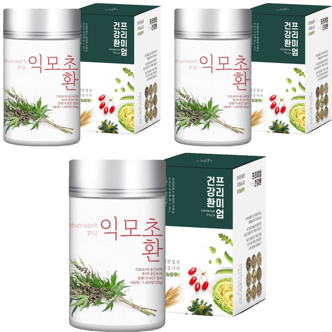 유기농마루 정품 국내산 익모초환, 100g, 3개