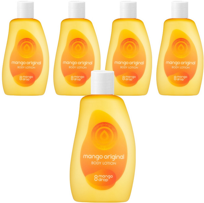 망고드랍 망고 오리지널 바디로션 과일향, 300ml, 5개