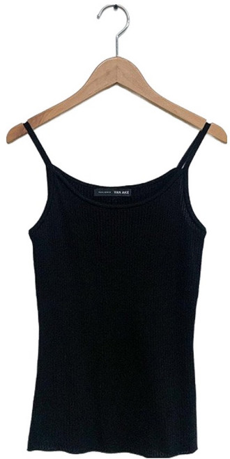 반에이크 여성용 금속장식 골지 니트 탑