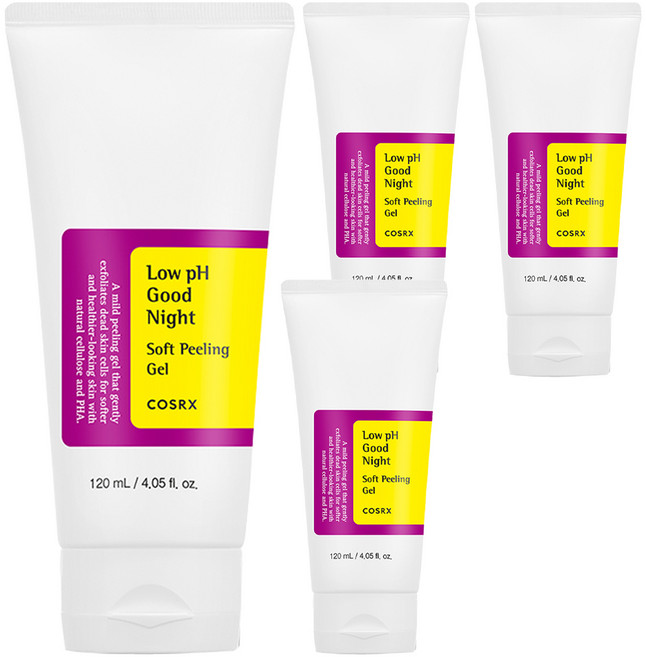 코스알엑스 약산성 굿나잇 소프트 필링 젤, 4개, 120ml