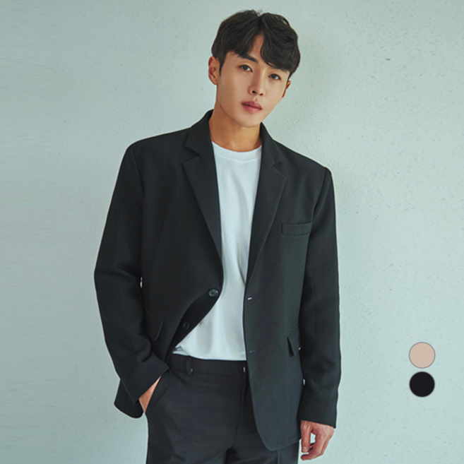 빅사이즈클럽 남성용 REB 싱글 블레이져