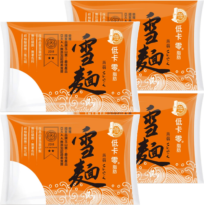 名廚美饌 蒟蒻雪麵, 310g, 4包