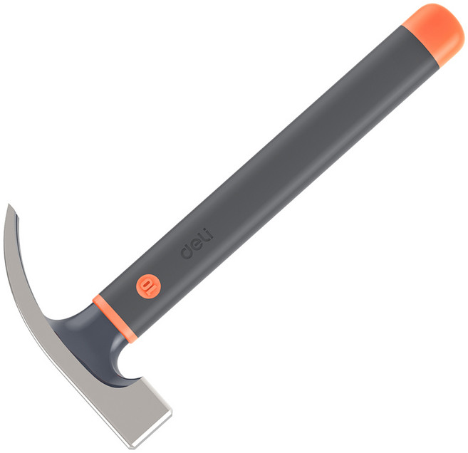 델리 툴즈 홈시리즈 다용도 장도리 스테인레스 중망치 해머 옐로우, HT7010C, 1개