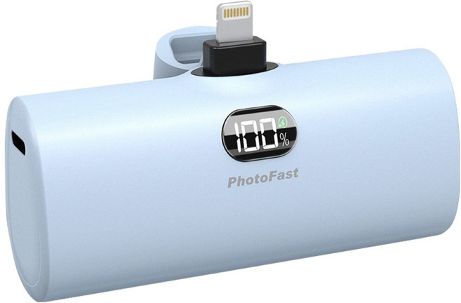 PhotoFast 銀箭資訊 PD快充 口袋電源 5000mAh Lightning, PB2700, 藍莓優