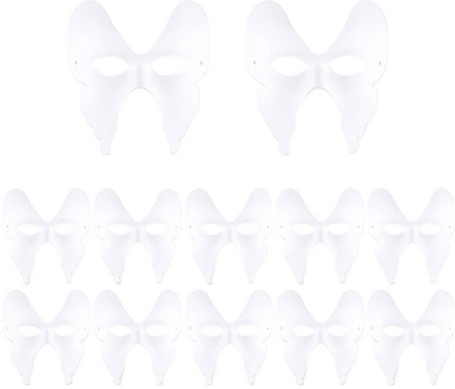 Uniart 空白蝴蝶紙面具, 單色, 20個