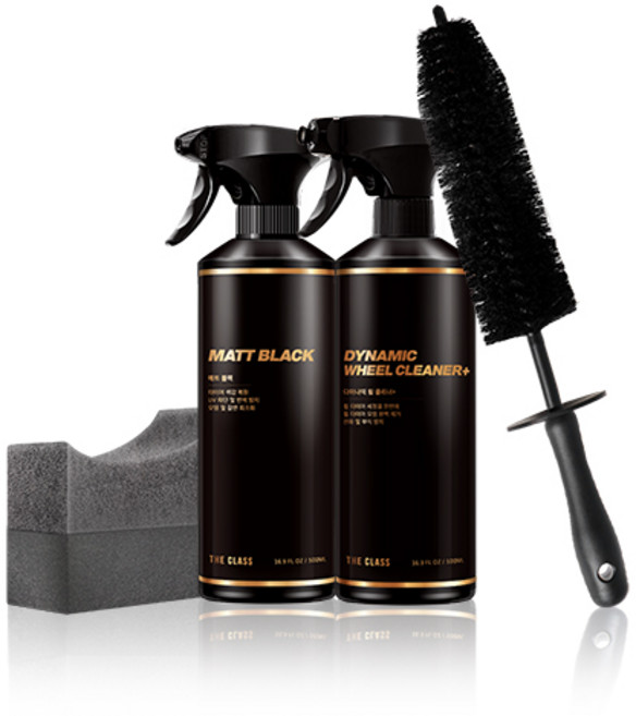 더클래스 휠 타이어 올인원 4종 세차용품세트, 1세트