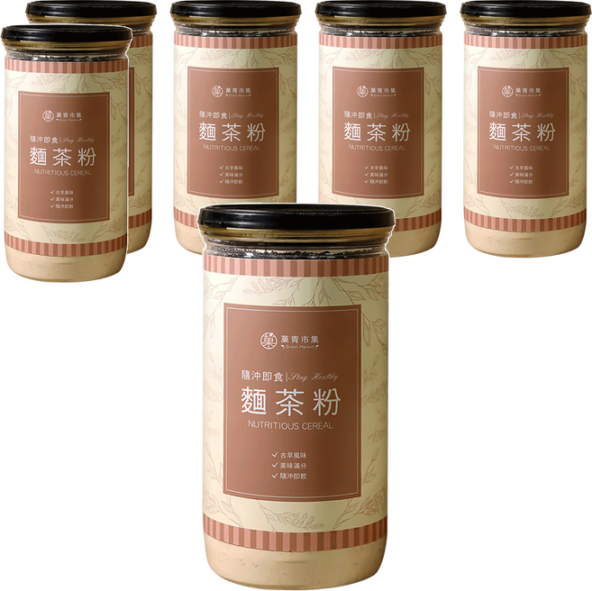 GreenMarket 菓青市集 古早味麵茶粉, 400g, 6罐