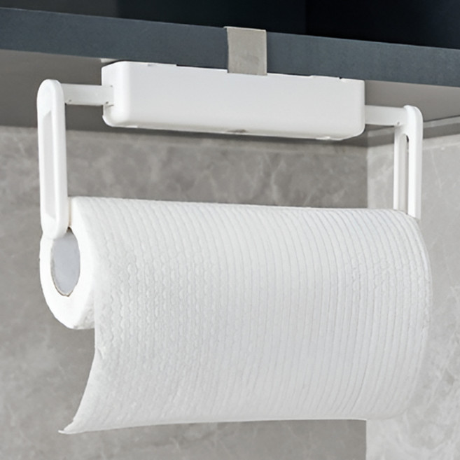 벤홈 길이조절 고정형 키친타올걸이, 화이트, 1개