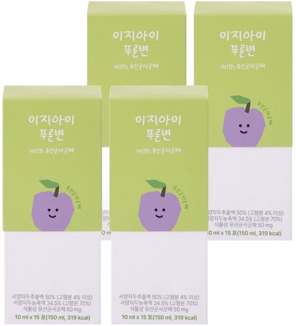 이지 이지아이 푸룬변, 150ml, 4개 - 쿠팡