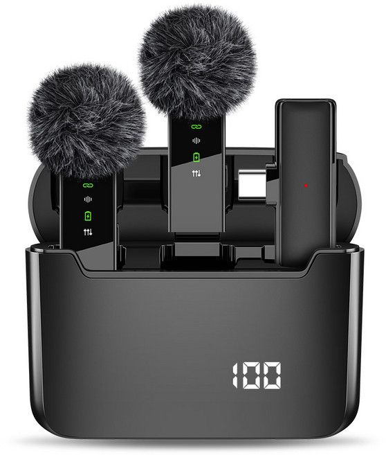 조이트론 무선 핀마이크 듀얼, WM70 Dual, 블랙