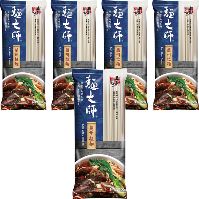 五木 蘭州拉麵, 300g, 5包