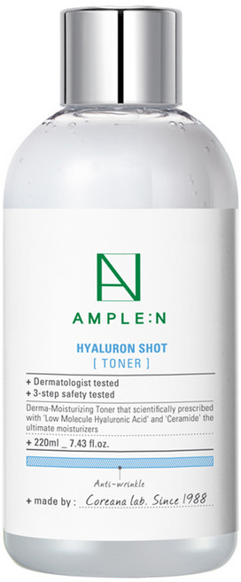 AMPLE N 玻尿酸保濕緊緻化妝水, 220ml, 1瓶