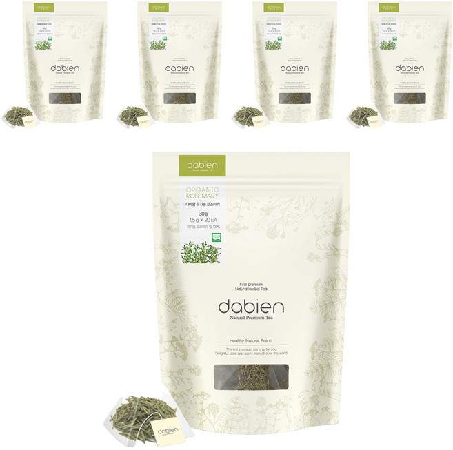dabien 迷迭香茶茶包, 1.5g, 20包, 5袋