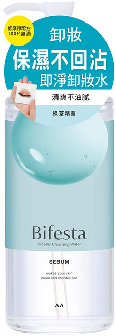 Bifesta 碧菲絲特 清爽即淨卸妝水, 400ml, 1瓶