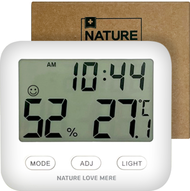 네이쳐러브메레 포시즌 신생아 디지털 온습도계, 1개