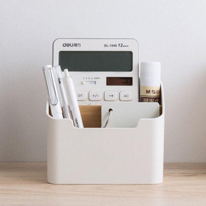 주앤지 리모컨 테이블 소품 정리함, 1개, 화이트