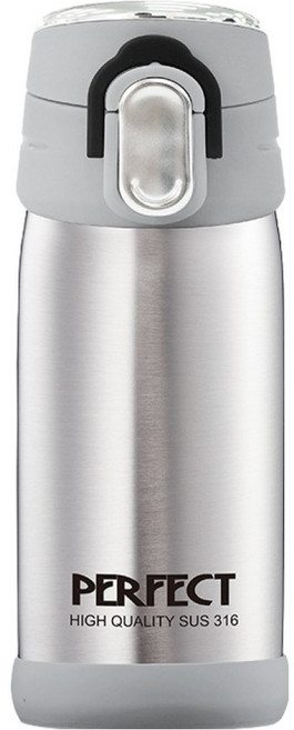 PLUS PERFECT 理想 極緻超輕量316真空杯, 銀色, 350ml, 1個
