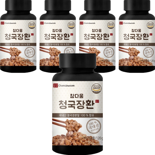 참다움 청국장환, 120g, 5개