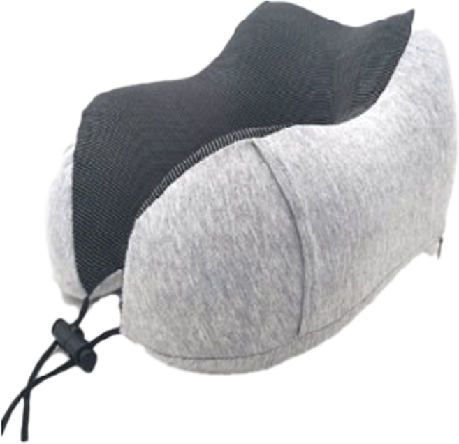 FANCY LIFE M型記憶棉頸枕, 深灰色