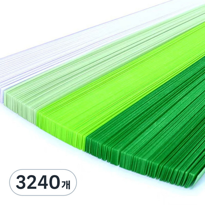 앞날창창 칼라 별접기 색종이 그린, 3240개, 4색