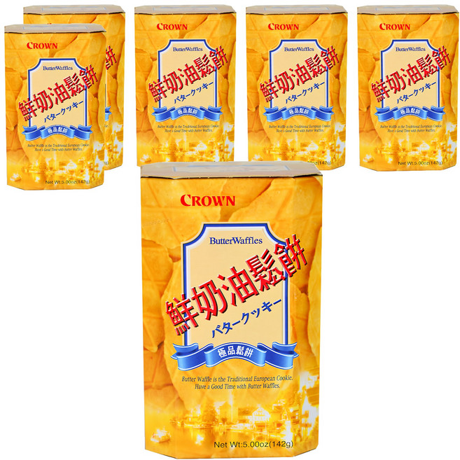 CROWN 皇冠 鮮奶油鬆餅, 142g, 6盒