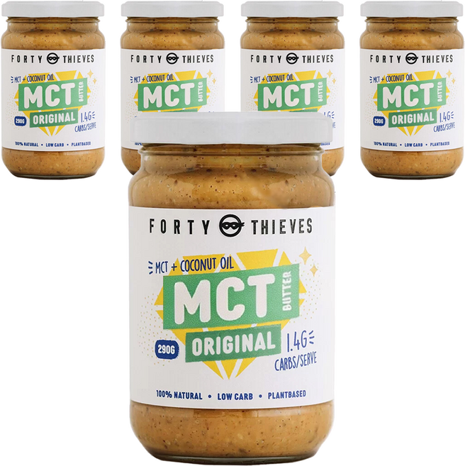 FORTY THIEVES 紐西蘭MCT堅果花生醬 原味, 5個, 290g