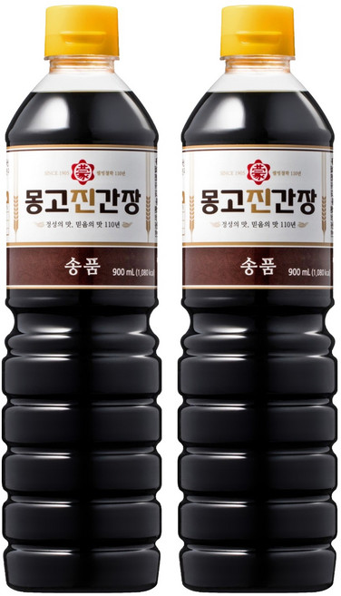 몽고진간장 송품, 900ml, 2개