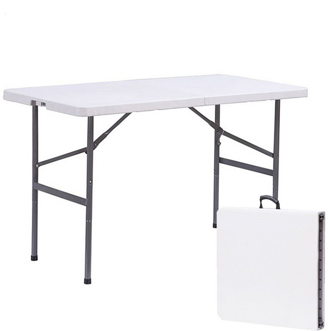 오에이데스크 브로몰딩 접이식 테이블, 화이트